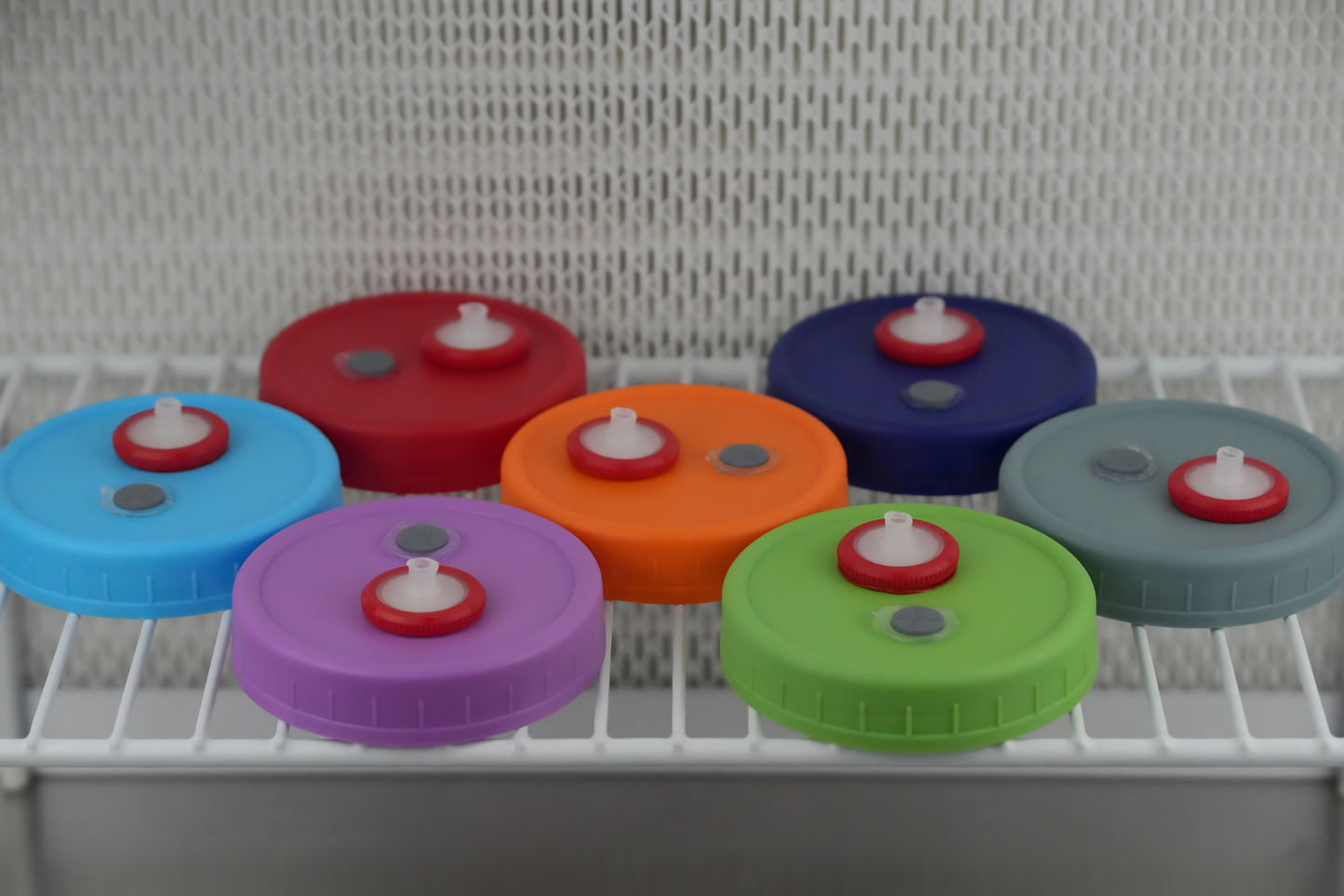 Modified Wide Mouth Mason Jar Lids (Plastic)
